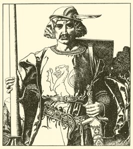Sir Lionel van Brittannië door after Howard Pyle