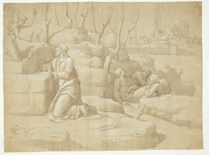 Jezus in de Hof van Getsemane door after Jacopo da Empoli