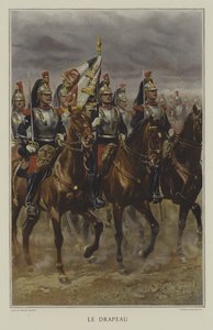De Vlag door after Jean Baptiste Edouard Detaille