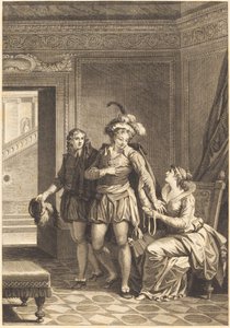 Joconde: Het Vertrek door after Jean Jacques François Le Barbier I