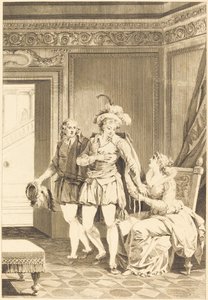 Joconde: Het vertrek door after Jean Jacques François Le Barbier I