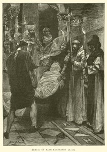 Begrafenis van koning Ethelbert door after John Henry Frederick Bacon
