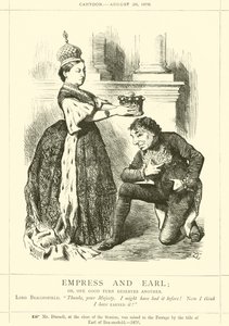 Keizerin en Graaf; of, een goede beurt verdient een andere door after John Tenniel