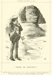 Mozes in Egypte!!! door after John Tenniel