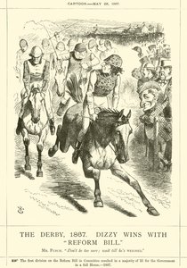 De Derby, 1867, Dizzy wint met Hervormingswet door after John Tenniel