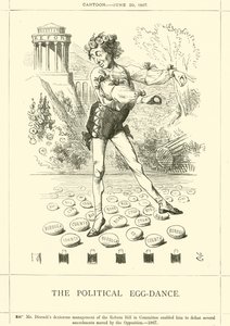 De Politieke Eierdans door after John Tenniel
