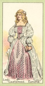 Lady Castlewood, Esmond (chromolitho) door after Joseph Clayton Clarke