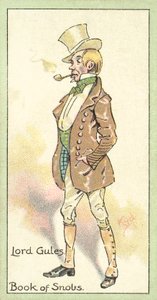 Lord Gules, Book of Snobs (chromolitho) door after Joseph Clayton Clarke