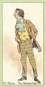 Mr Moss, The Newcomes (chromolitho)