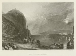 De Drachenfels door after Joseph Mallord William Turner