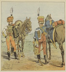 Adjudanten, Van de generaal-majoor, Van de maarschalk door after Louis Charles Bombled