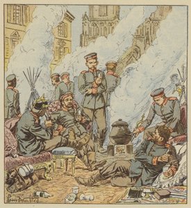 Na de strijd bij Orleans, De Duitsers in de straten van de stad