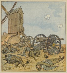 Duitse batterij uitgeschakeld door de zefieren door after Louis Charles Bombled
