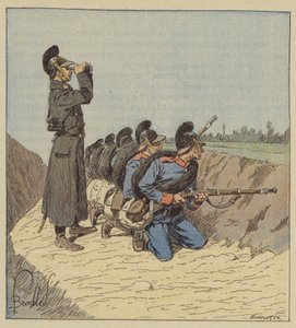 Beiers in de loopgraaf door after Louis Charles Bombled