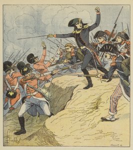 Bonaparte gewond in Toulon door after Louis Charles Bombled