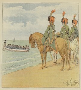 Bonaparte verlaat Egypte door after Louis Charles Bombled