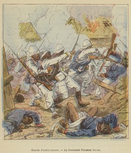Gevecht bij Ambodimonto, luitenant Foreston gewond door after Louis Charles Bombled