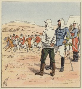 Kapitein Kouropatkine in Algerije door after Louis Charles Bombled
