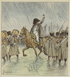 De overstroming verraste de troepen midden in de operatie door after Louis Charles Bombled