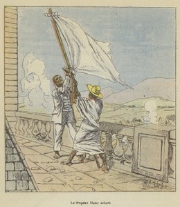 De witte vlag gehesen