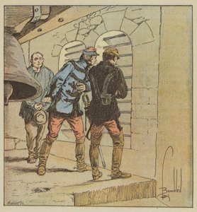 Generaal Chanzy in de klokkentoren van Terminiers door after Louis Charles Bombled