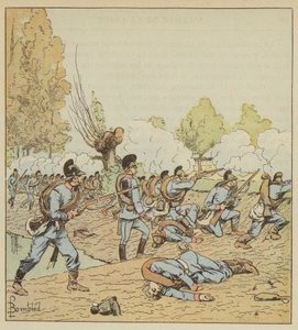 De Duitsers vallen het park van Dames-Blanches aan door after Louis Charles Bombled