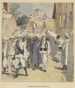 De Fransen verlaten Tananarive door after Louis Charles Bombled