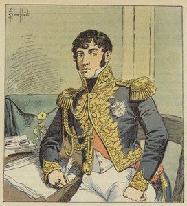 Portret van graaf de Montholon, executeur-testamentair van Napoleon