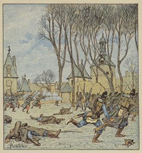 Inname van het kasteel van Villepion door de Fransen