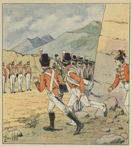 Welke Europese soldaat, zei de keizer, is niet ontroerd bij mijn nadering! door after Louis Charles Bombled