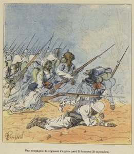 Een compagnie van het regiment van Algerije verliest 23 mannen, 30 september door after Louis Charles Bombled