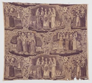 Textiel door after Louis Marie Lanté