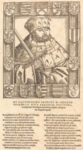 Johannes Frederik de Grootmoedige, in Keurvorstelijke Gewaden door after Lucas Cranach the Younger