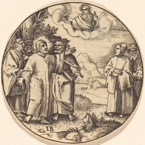 Christus met Drie van Zijn Apostelen