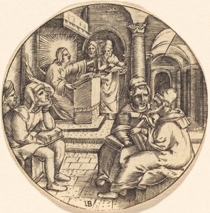 Jezus Predikend in de Tempel