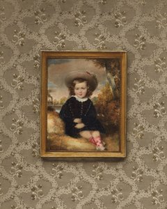 Portret van Johann II, Prins van Liechtenstein, als kind, 1844
