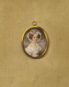 Portret van een jonge Weense vrouw door after Moritz Michael Daffinger