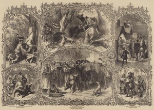 Kerstmis in vroegere tijden door after Myles Birket Foster