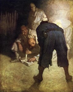 Illustratie voor Schateiland door after Newell Convers Wyeth