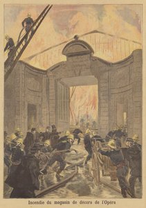 Brand in de decoropslag van de Parijse Opera