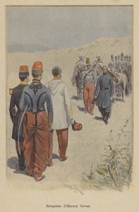 De ontvangst van Horace Vernet door after Paris