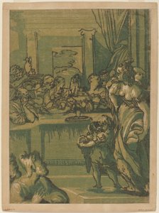 De Presentatie in de Tempel door after Parmigianino after Giuseppe Porta
