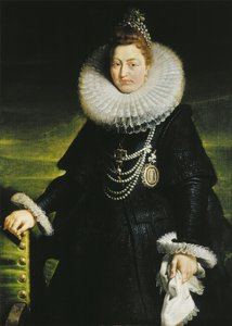 Portret van aartshertogin Isabella door after Peter Paul Rubens