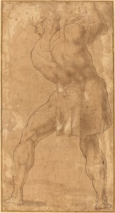 Figuur van een Man door after Polidoro da Caravaggio