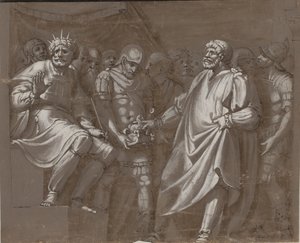 Mucius Scaevola voor Porsenna