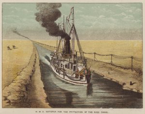 HMS Hotspur ter bescherming van het Suezkanaal