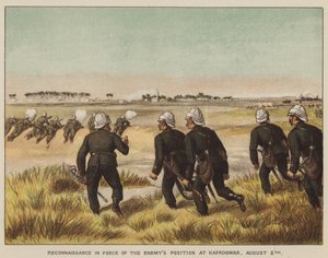 Verkenning van de vijandelijke positie bij Kafrdowar, 5 augustus