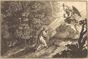 Christus Biddend op de Olijfberg door after Sébastien Le Clerc I