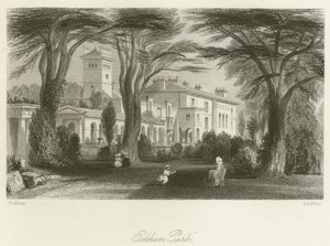 Ockham Park door after Thomas Allom