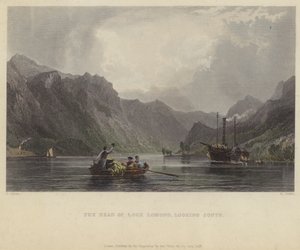Het hoofd van Loch Lomond, kijkend naar het zuiden door after Thomas Allom